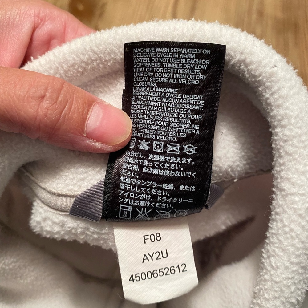 THE NORTH FACE FLEECE JACKET IVORY & GRAY FULL ZIP WITH POCKETS WOMENS XS - Picture 12 of 16